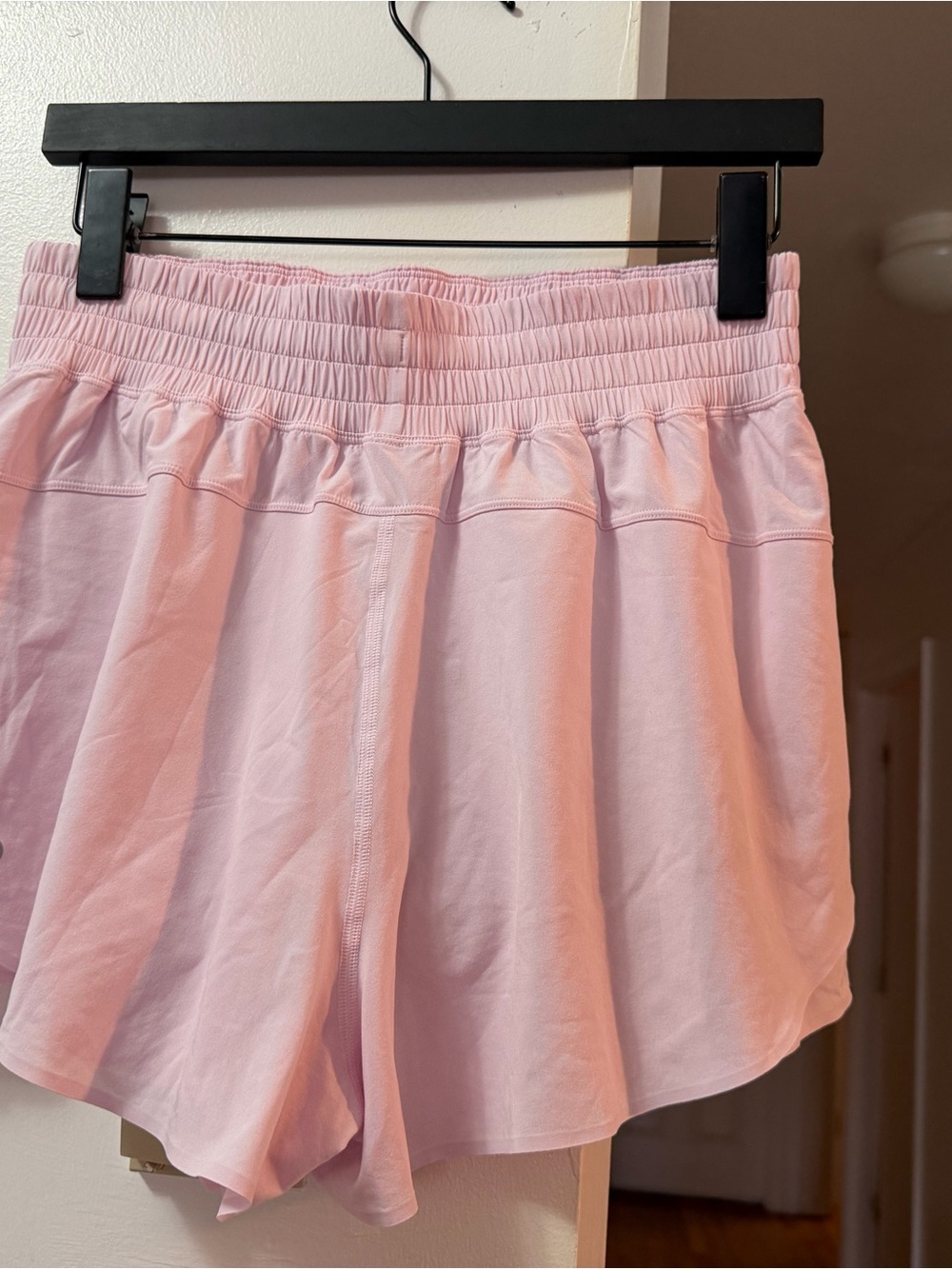 lululemon athletica Light Pink Elastic Waist Athletic Shorts